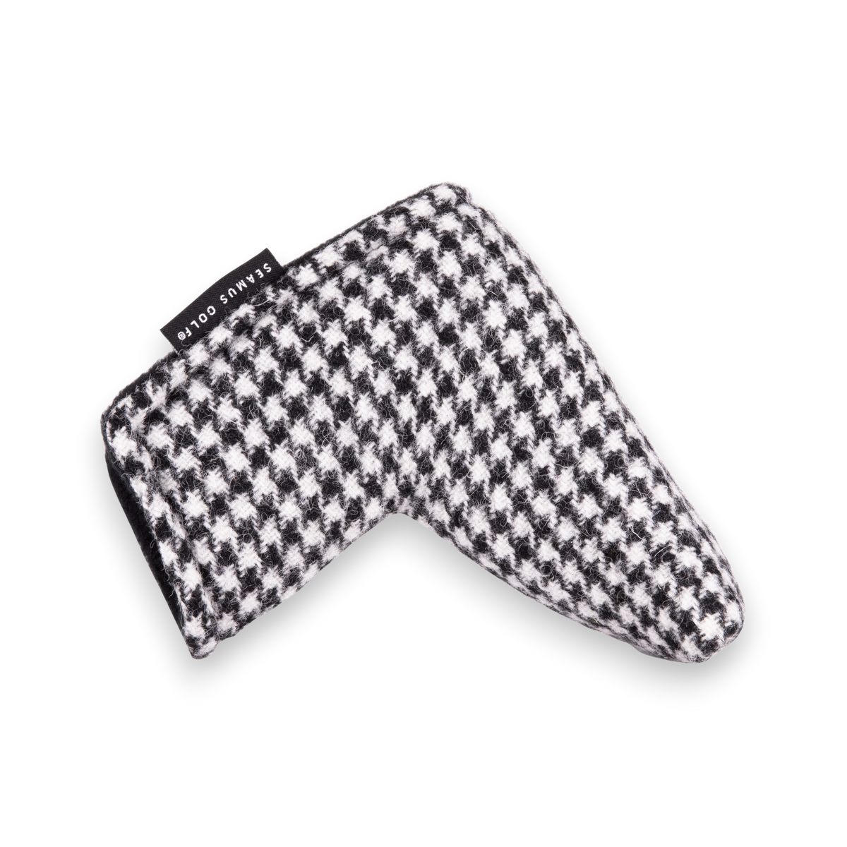 Black and White Houndstooth Tweed Blade Putter
