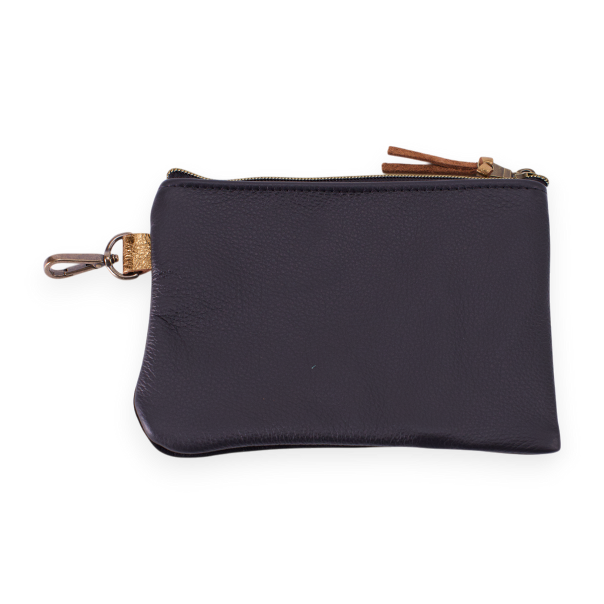 Black Tribeca Zippered Pouch