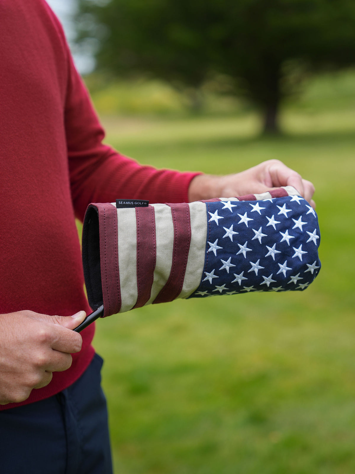 Old Glory Red White Blue Waxed Canvas Driver