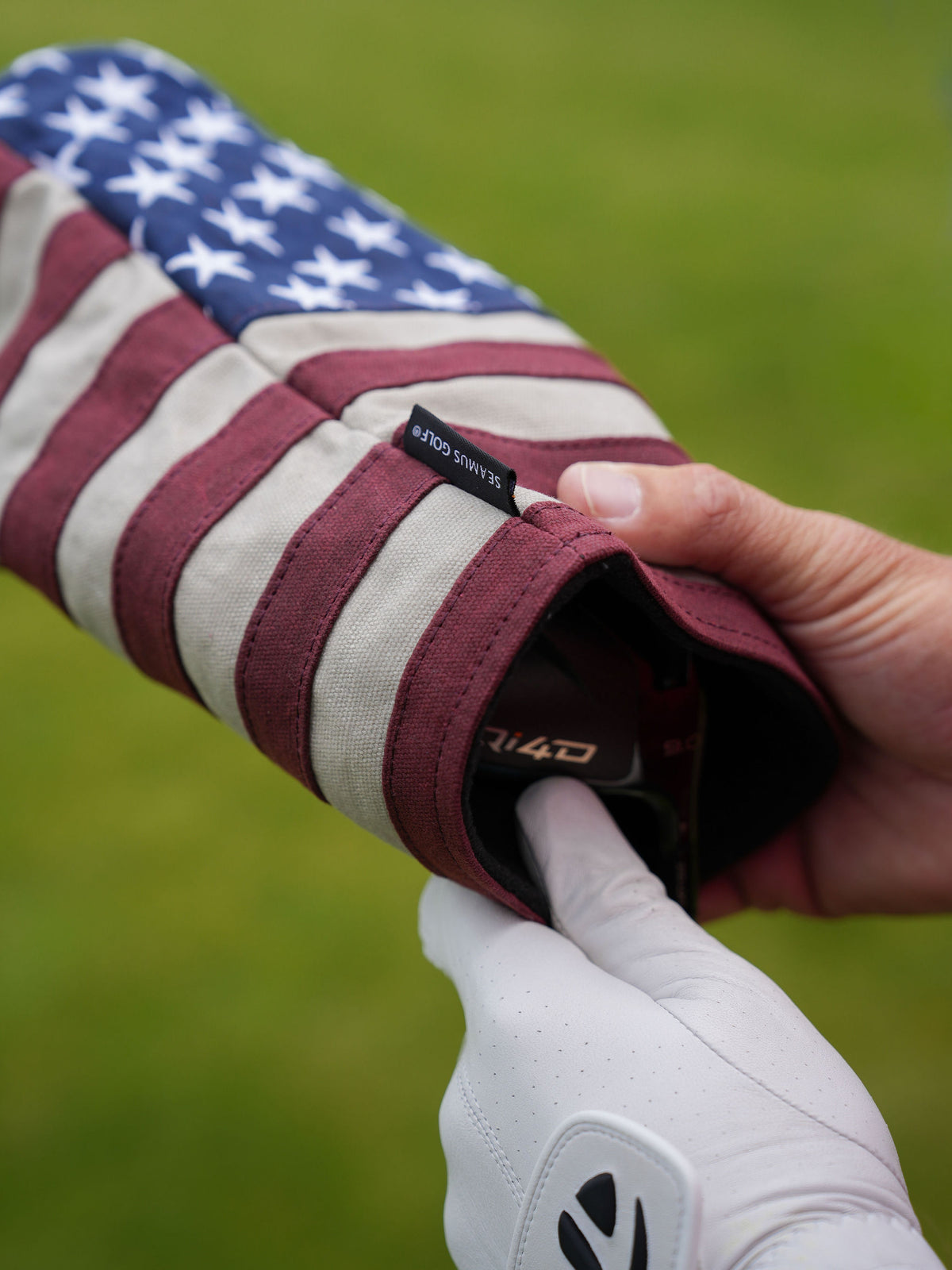 Old Glory Red White Blue Waxed Canvas Driver