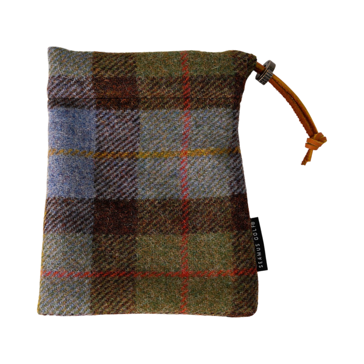 Macleod Check Harris Tweed Drawstring Pouch
