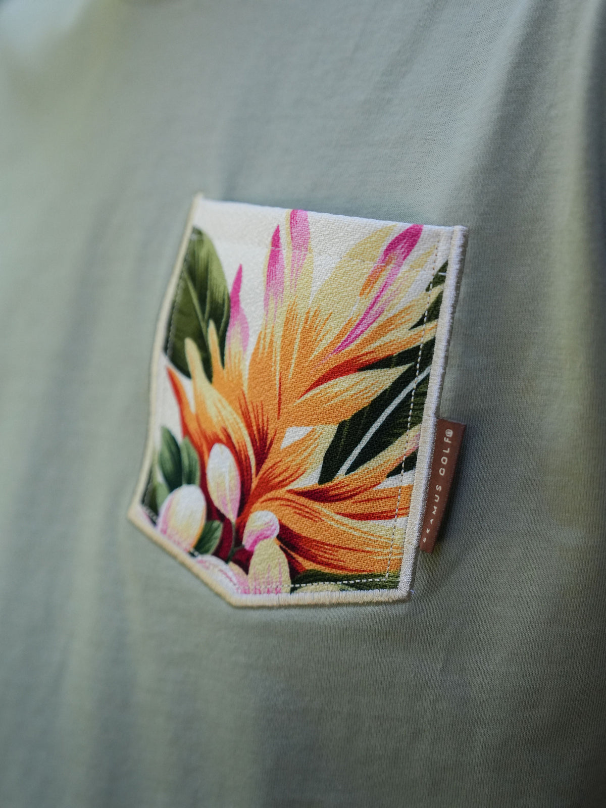 Hiwahiwa Pocket Tee Shirt - Pistachio