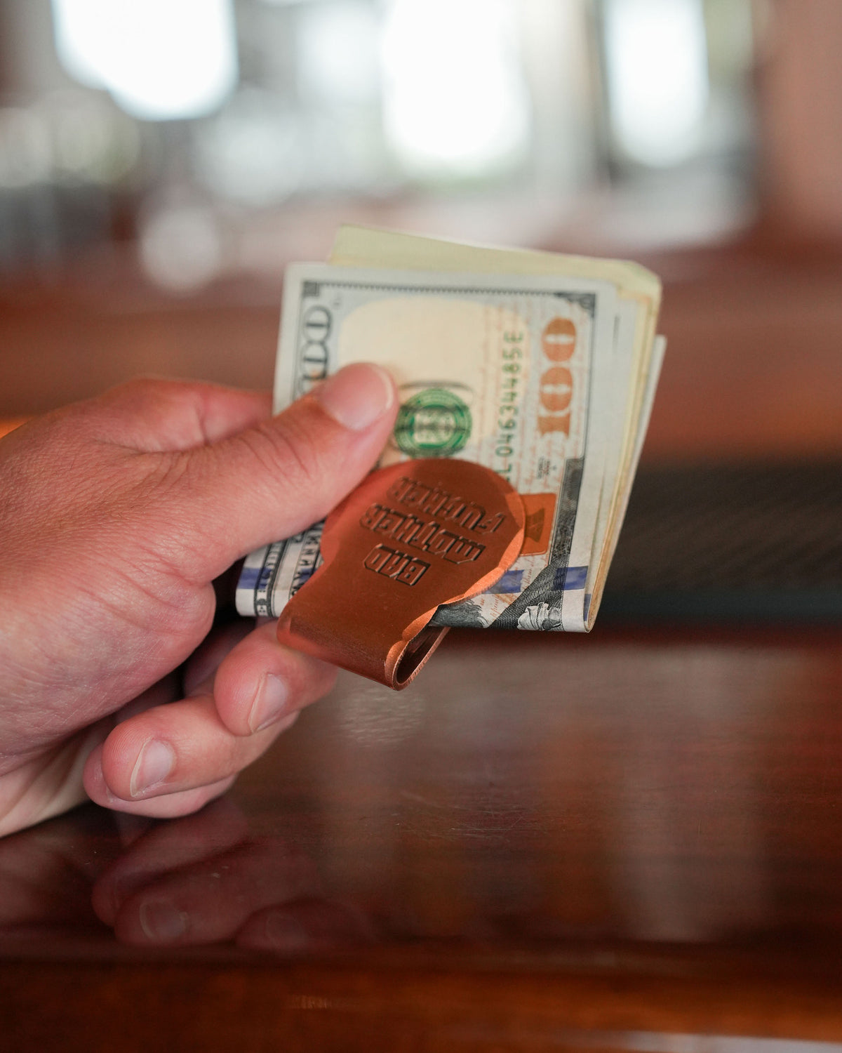 Hand Forged® BMF Players Badge Copper Money Clip