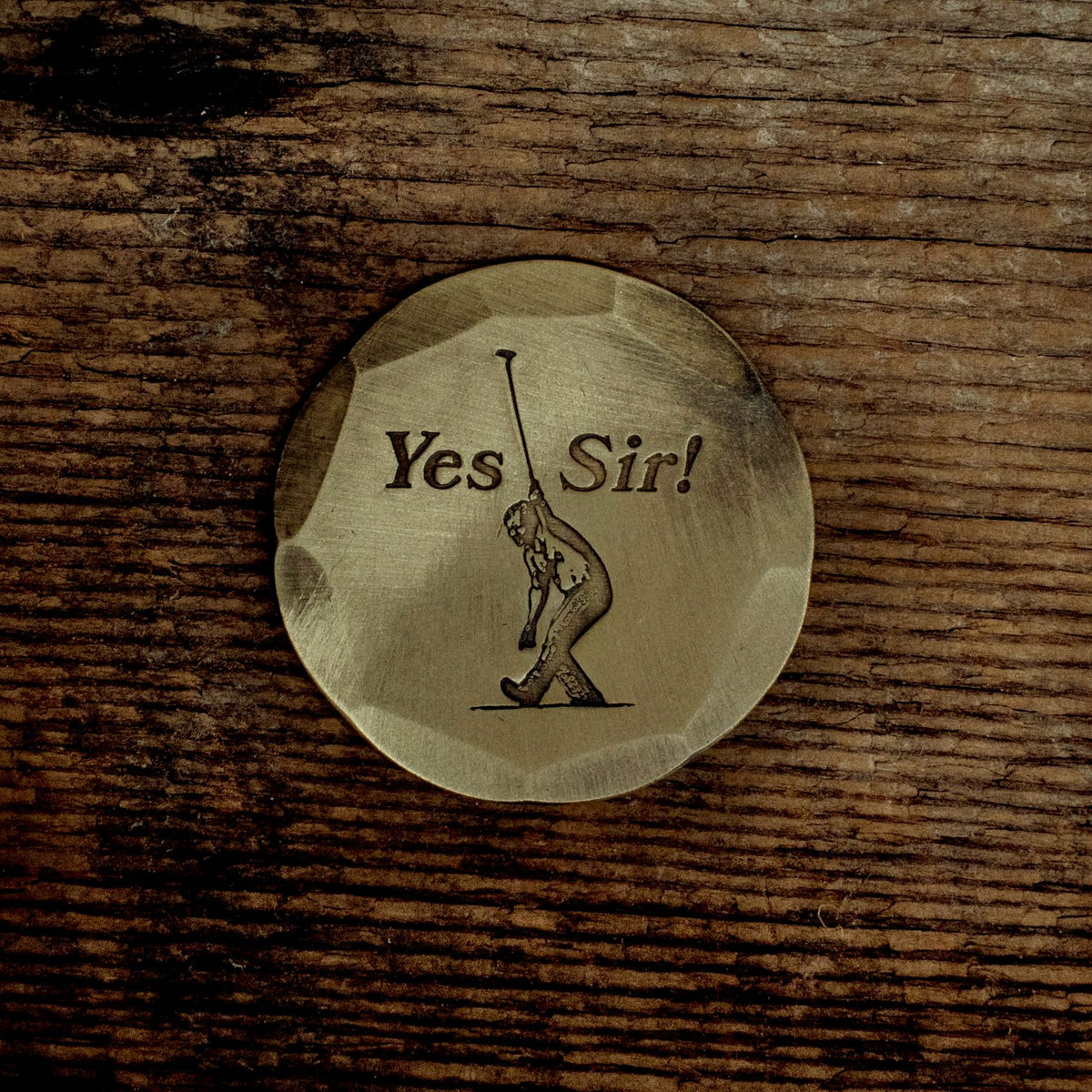 Hand Forge Jack Niklaus "Yes Sir" Customizable Bronze Ball Mark | Seamus Golf | 2
